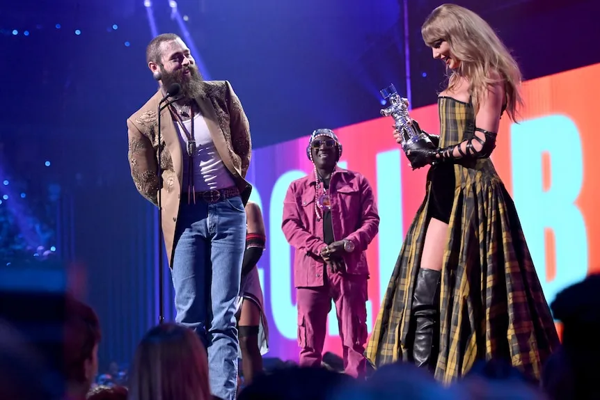 Post Malone and Taylor Swift 