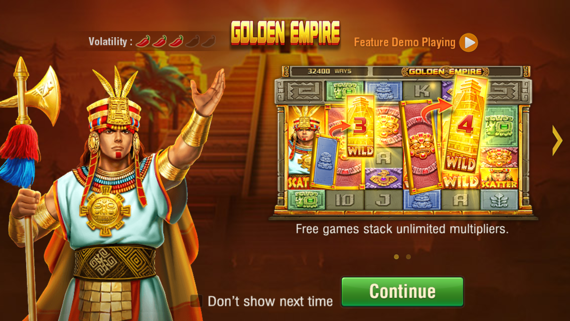 Golden Empire JILI slot expanding wild feature in action