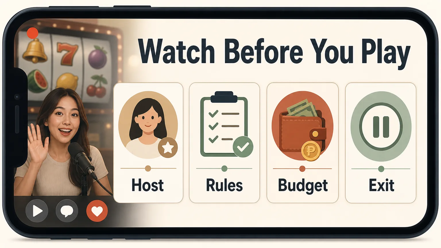 PK Live slot stream checklist: host, rules, budget, and exit point