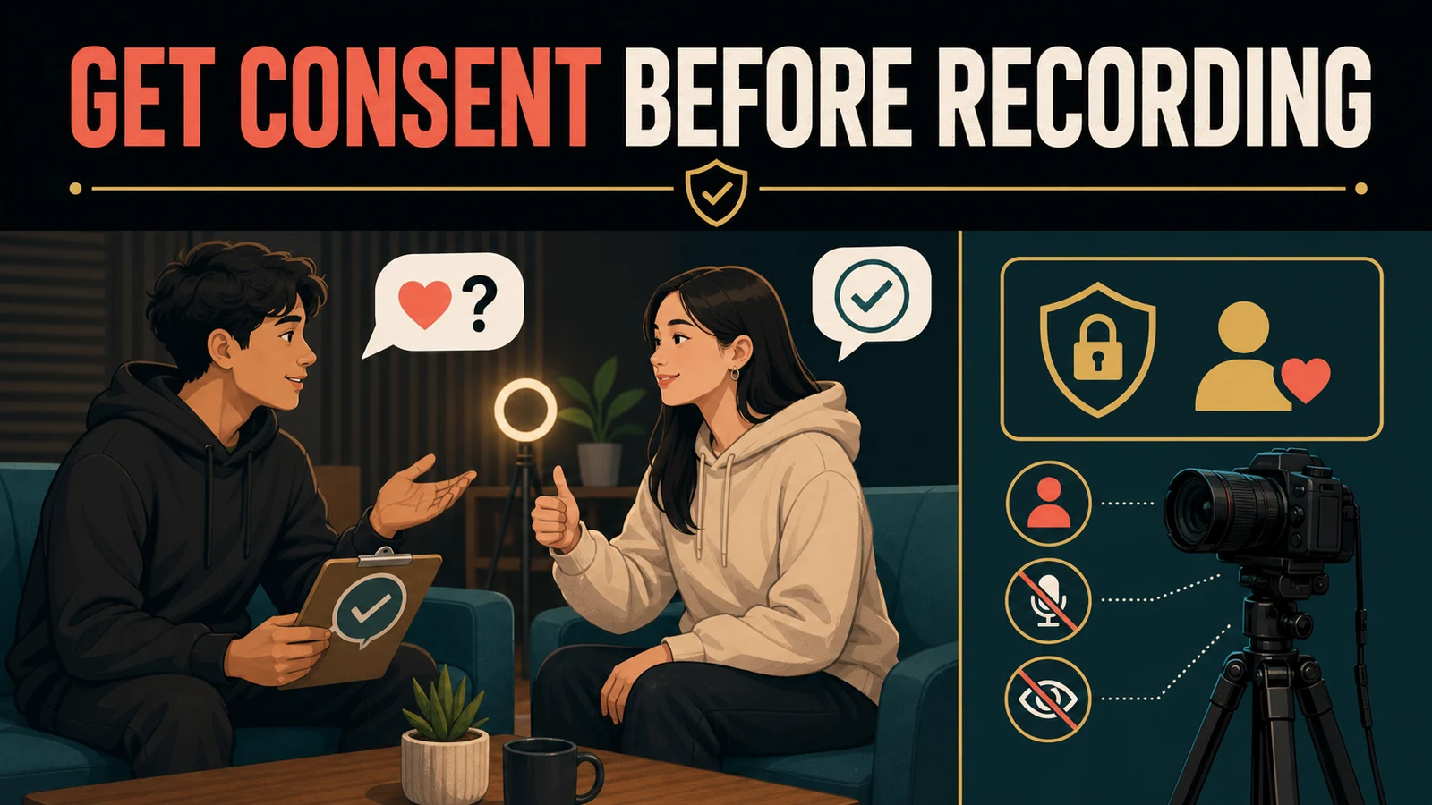 ASK BEFORE RECORDING