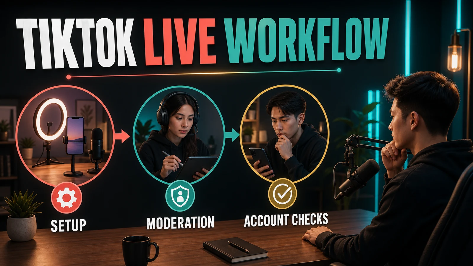 TikTok LIVE Creator Workflow: Content Setup, Moderation, and Account Checks