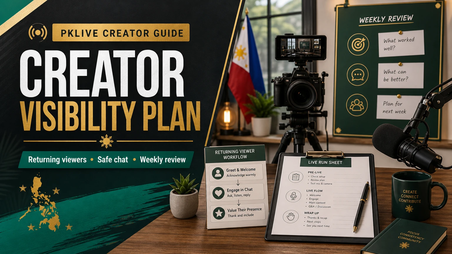 PKLive Creator Visibility: Build Returning Viewers Without Fame Promises