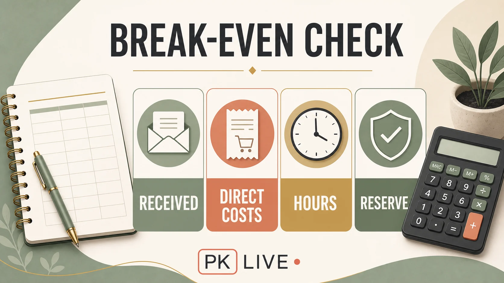 Creator break even worksheet