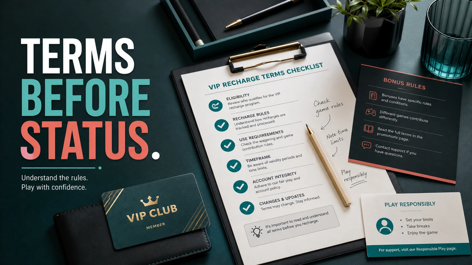 VIP recharge bonus worksheet
