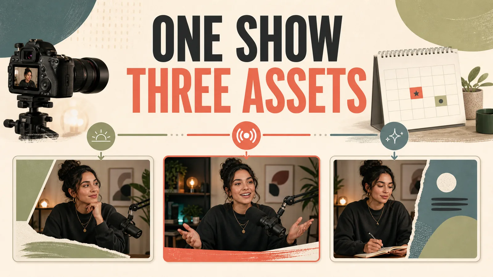One show three asset workflow