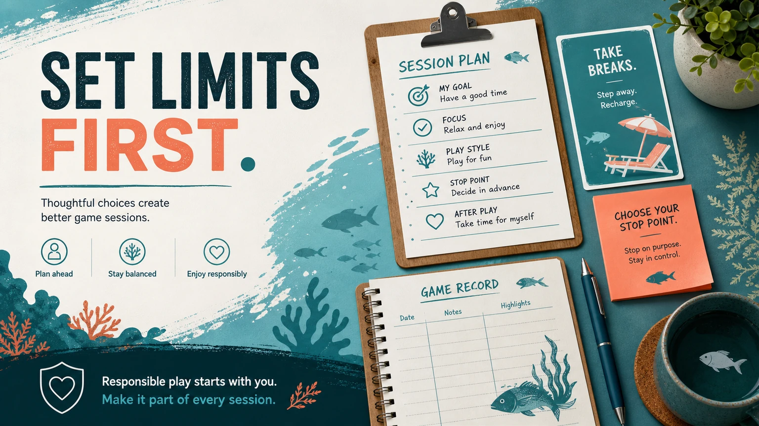 Fishing game session limit plan