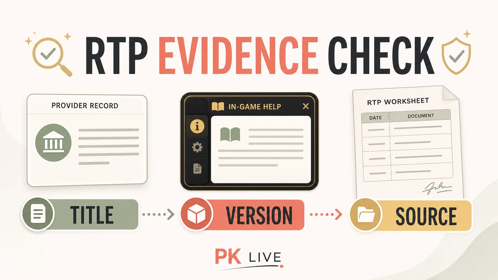 RTP evidence checklist
